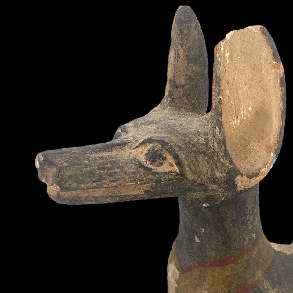 Anubis en Bois Sculpté (Egypte) - Période Romaine (Ier à IIIe siècle)