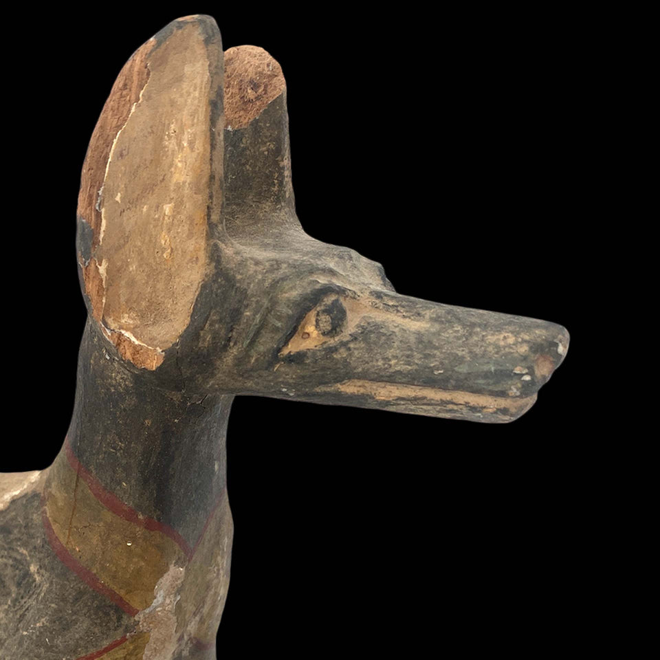 Anubis en Bois Sculpté (Egypte) - Période Romaine (Ier à IIIe siècle)