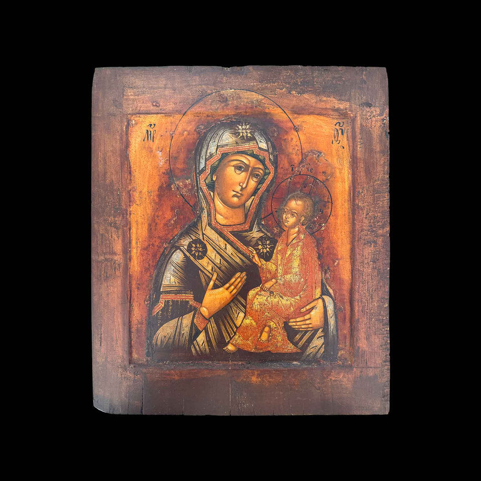 Icône Vierge à l'Enfant (Tikhvine - Russie) - XIXe siècle