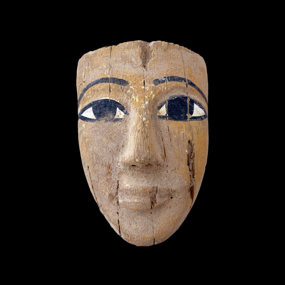 Masque d'Enfant en Bois (Egypte) - VIIIe à IVe Siècle Avant Jésus-Christ