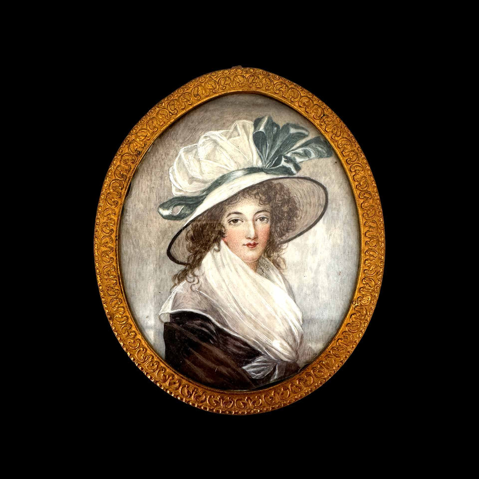 Miniature Portrait de Femme (France) - XIXe siècle