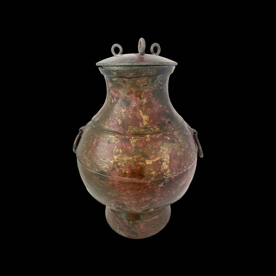 Vase en Bronze "Hu" (Chine) - Dynastie des Han (206 Avant à 220 Après JC)