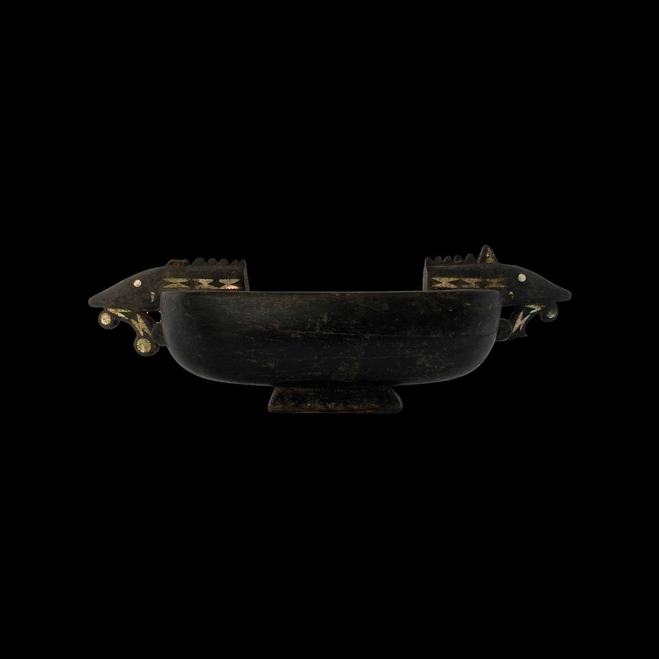 Coupe Rituelle de Malaita en Bois Sculpté (Îles Salomon) - XXe siècle