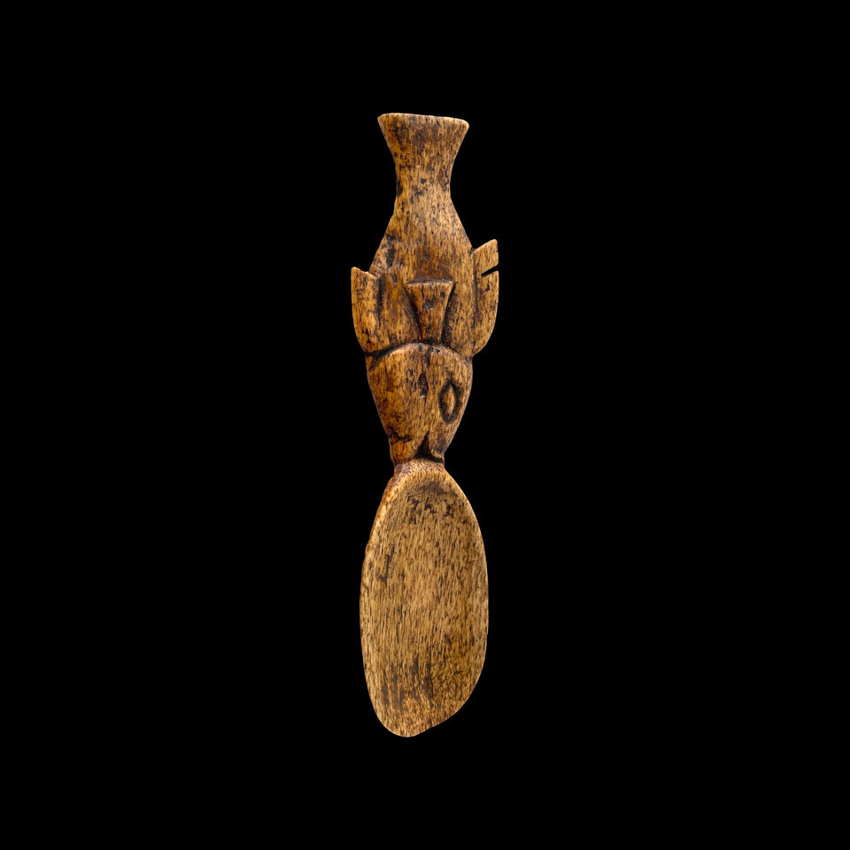 Cuillère en Os de Culture Léga (Congo) - Années 1930
