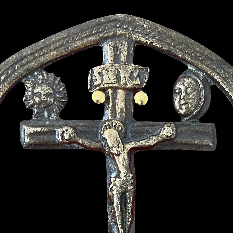 Elément de Baiser de Paix en Bronze (France) - XVe siècle