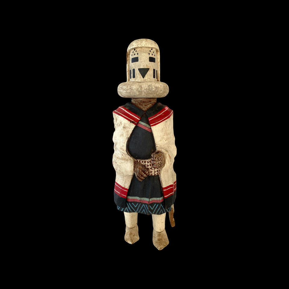 Kachina Hopi "Fantôme" en Bois de Peuplier (USA) - Années 1940/1950