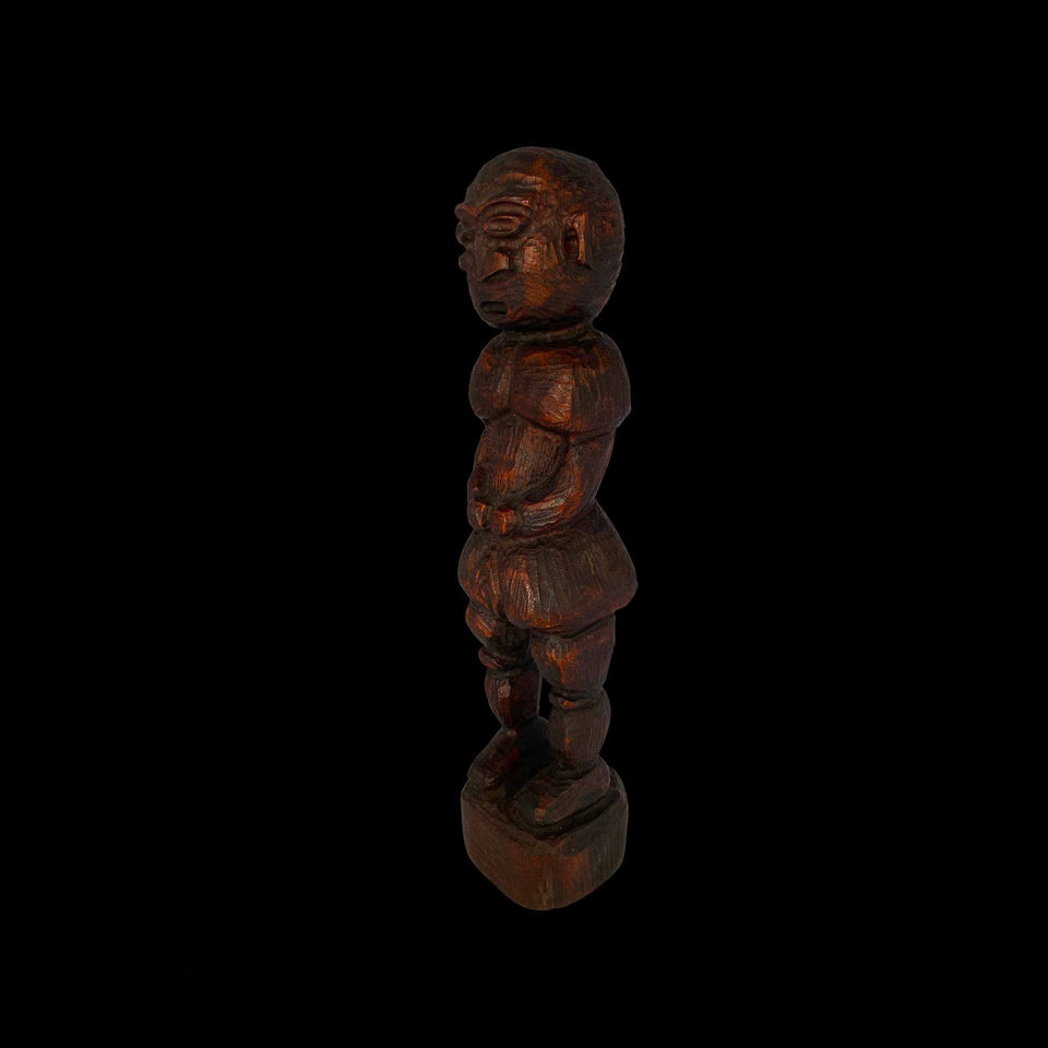 Fétiche Rituel Kanak en Bois Sculpté (Nouvelle-Calédonie) - XXe siècle