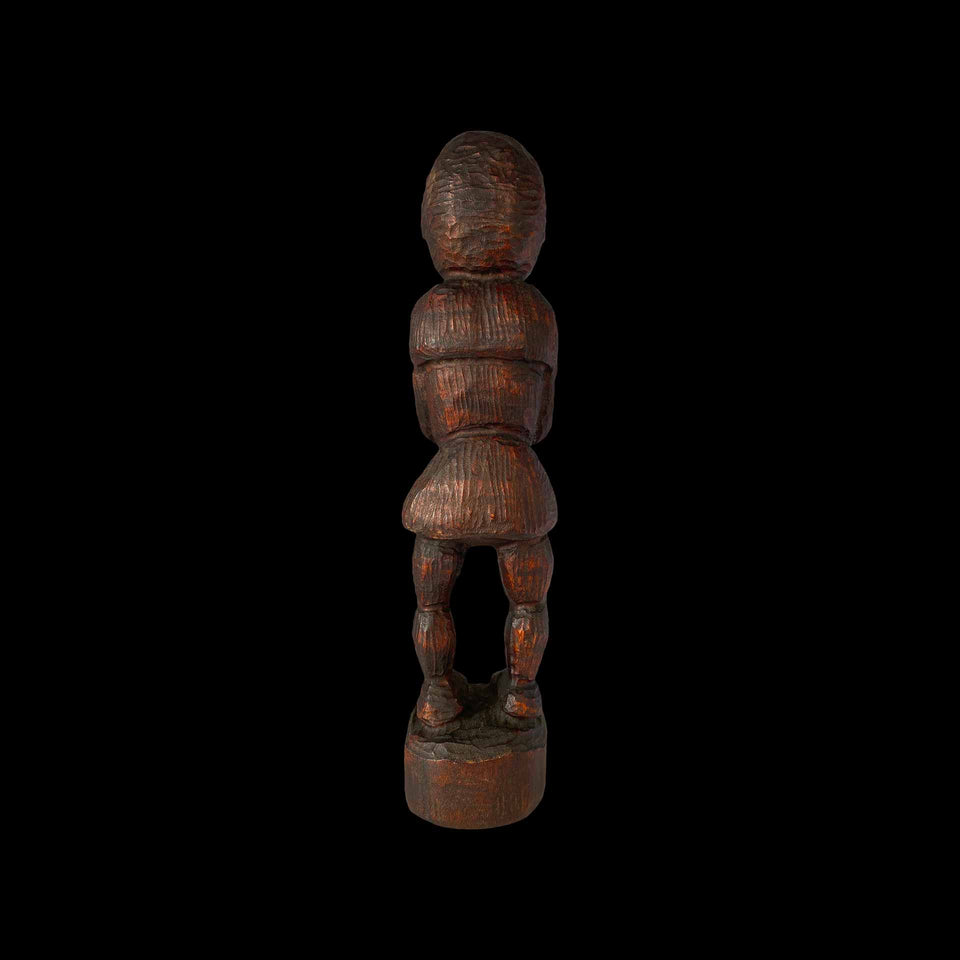 Fétiche Rituel Kanak en Bois Sculpté (Nouvelle-Calédonie) - XXe siècle