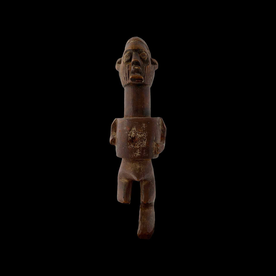 Fétiche Rituel Téké en Bois Sculpté (Congo) - XXe siècle