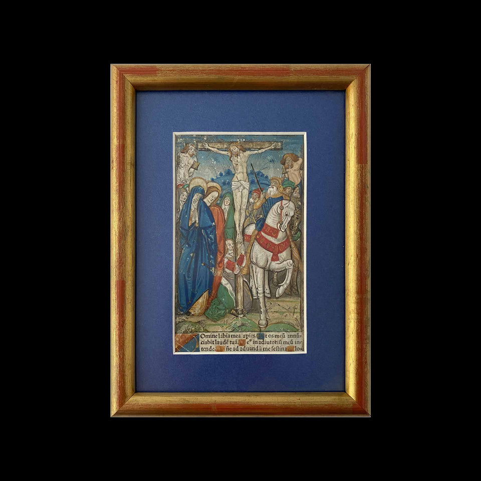 Folio sur Vélin "Crucifixion" (France) - Début du XVIe Siècle