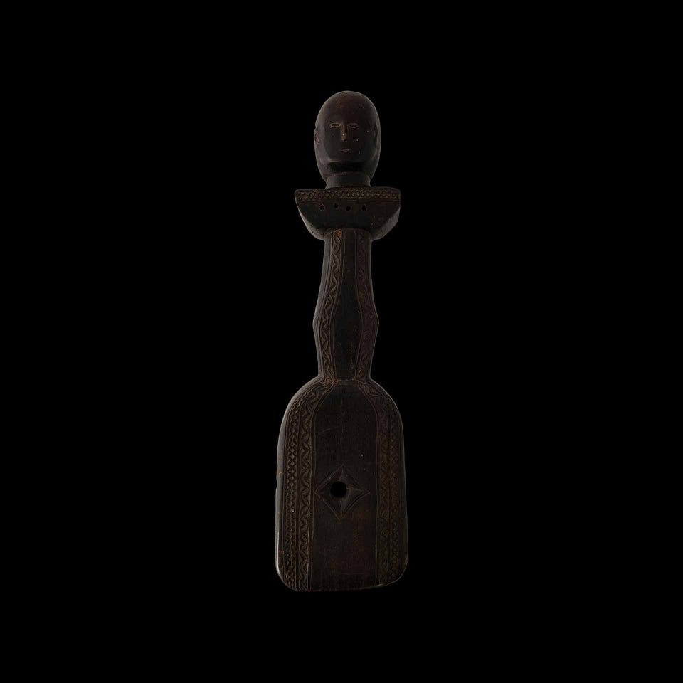 Lyre Dayak en Bois Sculpté (Bornéo - Indonésie) - Milieu du XXe siècle