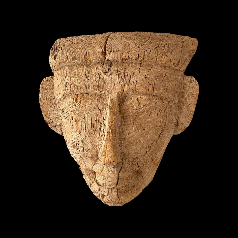 Masque Egyptien en Bois (Egypte) - Basse Epoque (VIIIe à IVe siècle Avant JC)