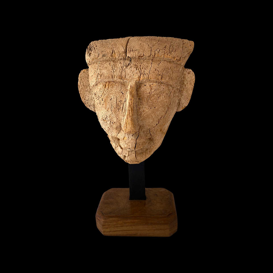 Masque Egyptien en Bois (Egypte) - Basse Epoque (VIIIe à IVe siècle Avant JC)