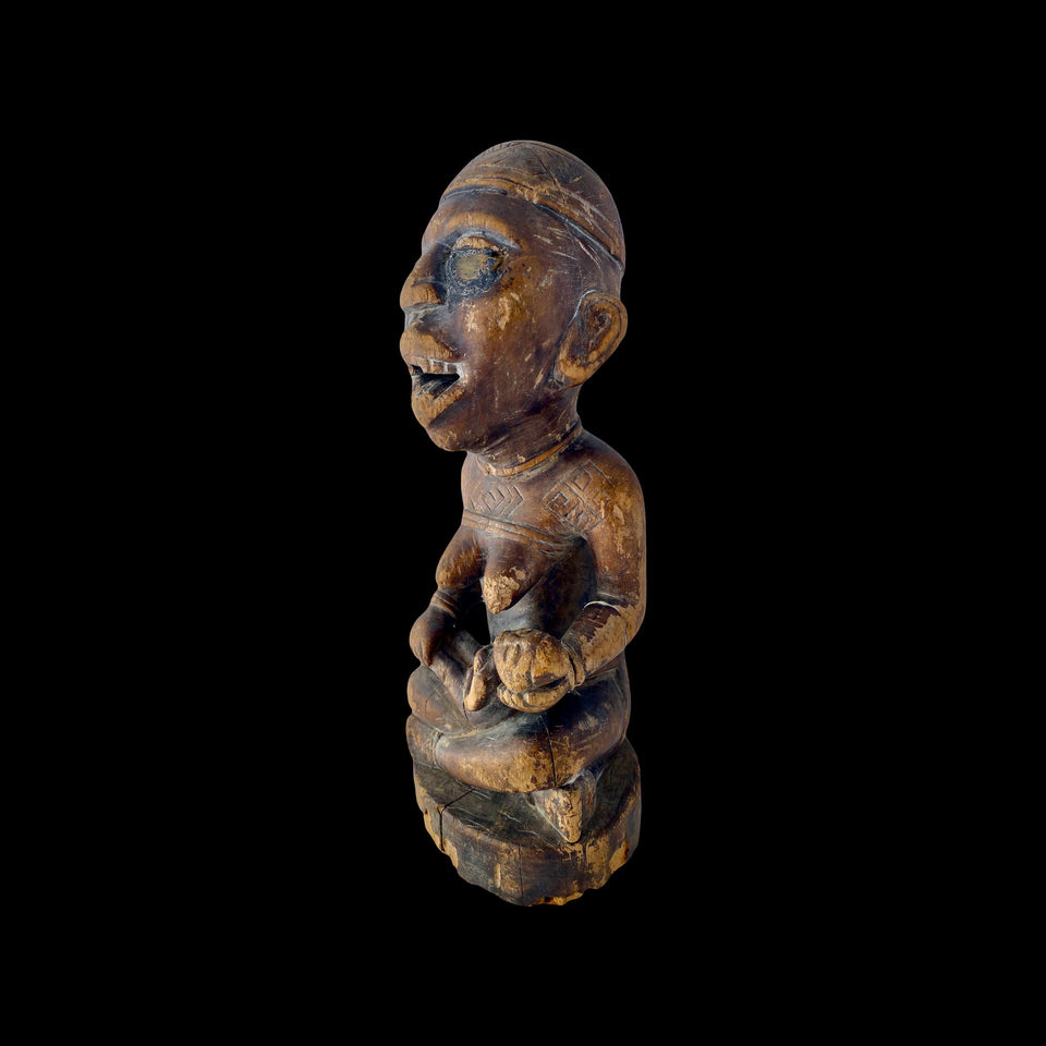 Maternité Yombé en Bois Sculpté (Congo) - Années 1960