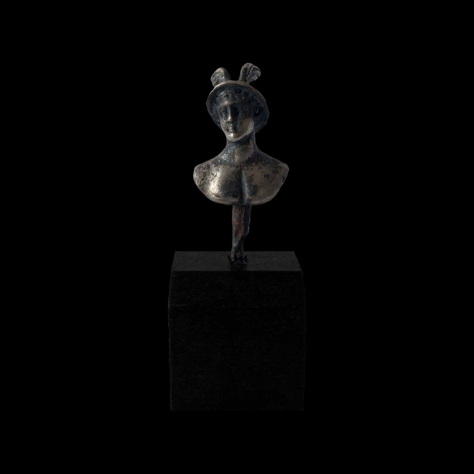 Petit Buste de Mercure en Argent (Empire Romain) - 2000 ans environ