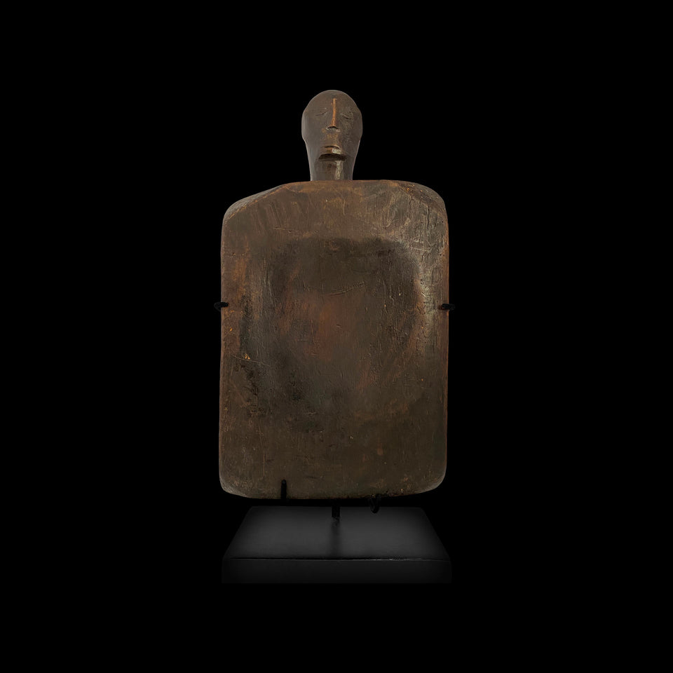 Planche à Coton de Sumba en Bois Sculpté (Indonésie) - XXe siècle
