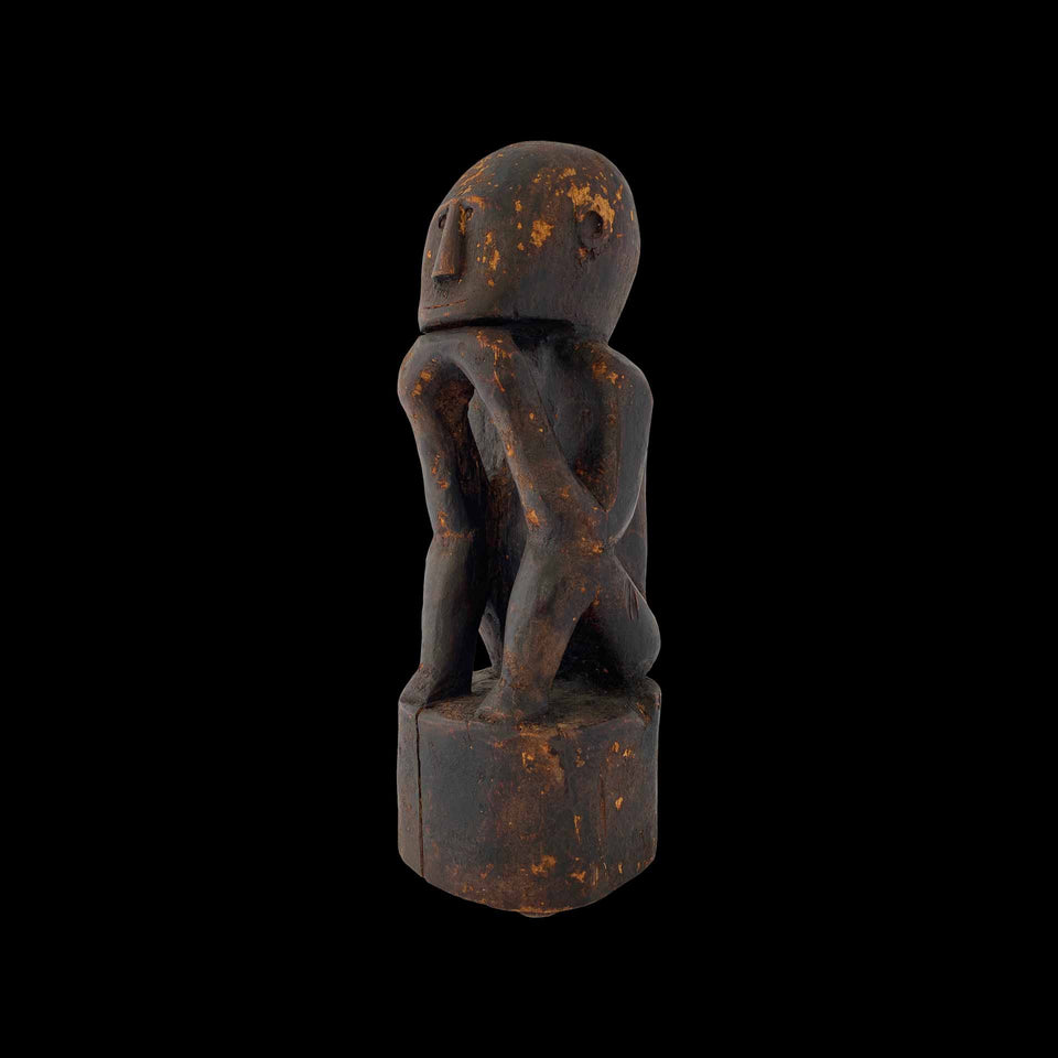 Pleureur en Bois Sculpté (Timor) - XXe siècle