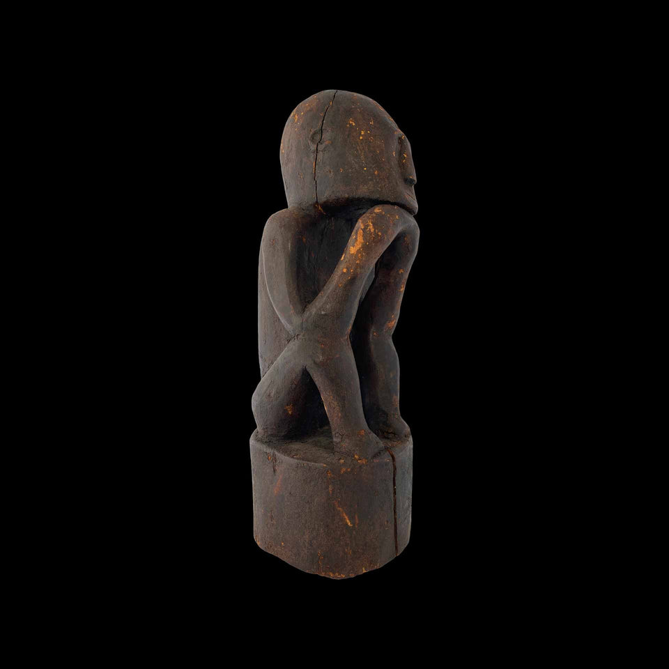 Pleureur en Bois Sculpté (Timor) - XXe siècle