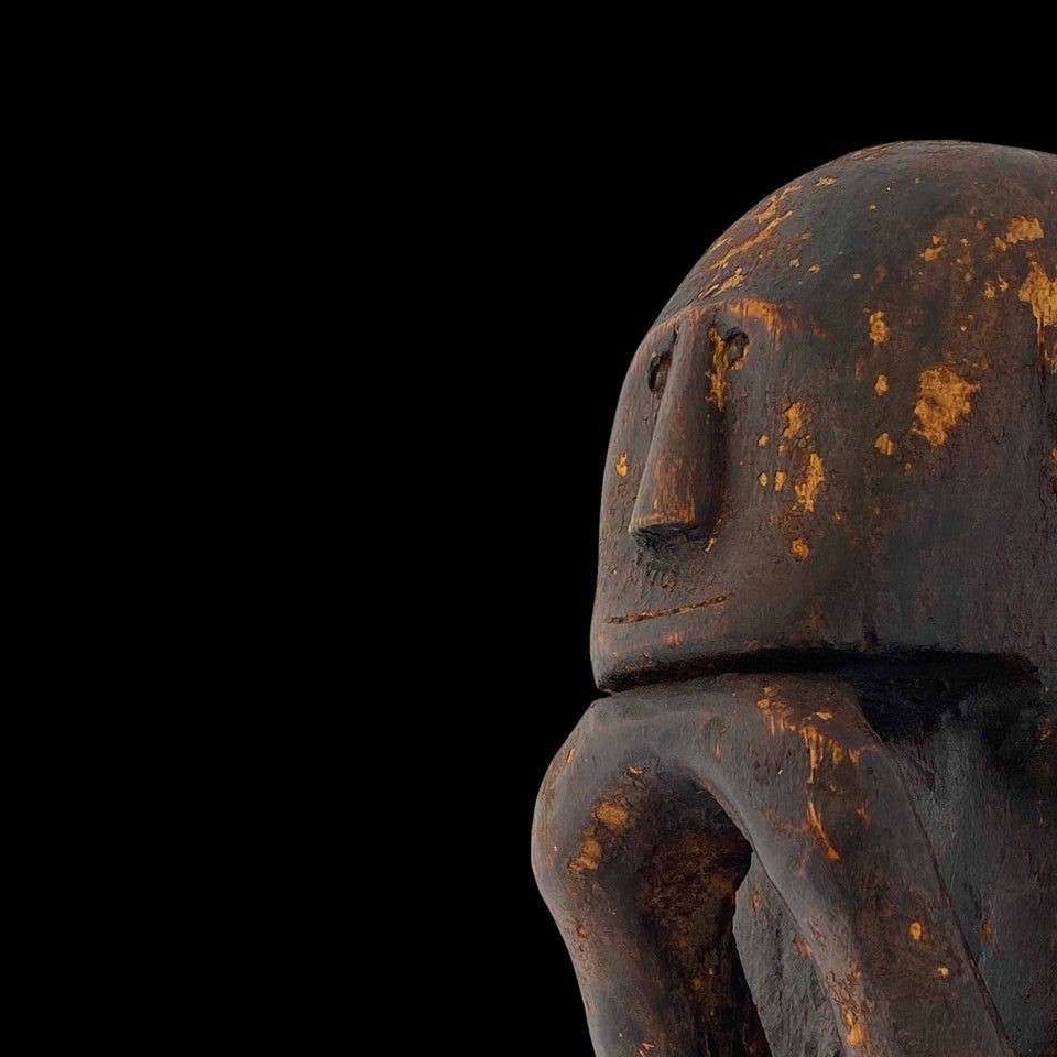 Pleureur en Bois Sculpté (Timor) - XXe siècle