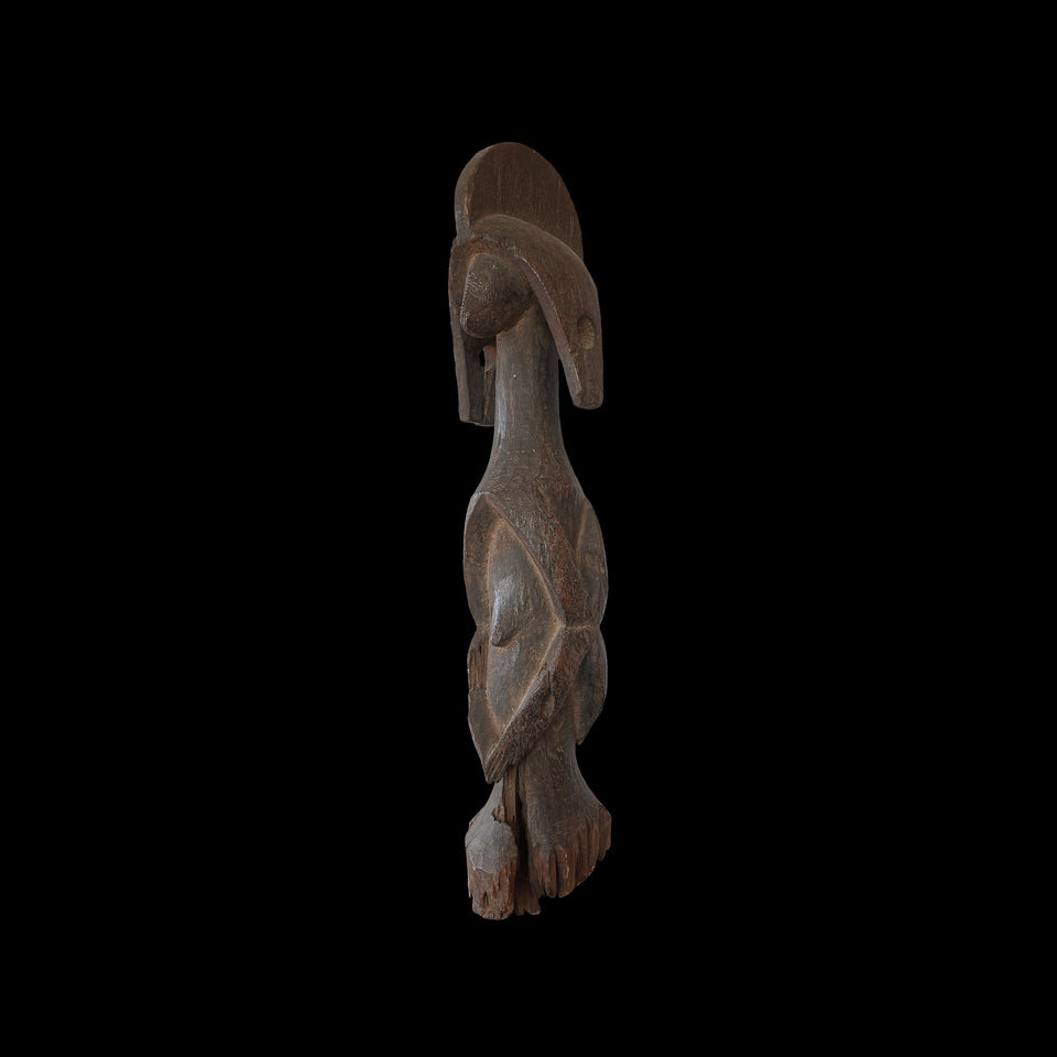 Statue Janiforme Mumuyé en Bois Scuplté (Nigéria) - XXe siècle
