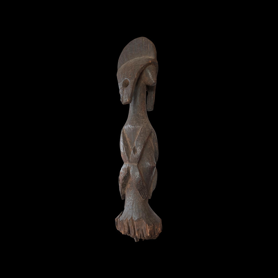 Statue Janiforme Mumuyé en Bois Scuplté (Nigéria) - XXe siècle