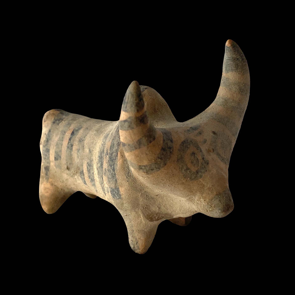 Taureau en Terre-Cuite (Vallée de l'Indus) - 2000 ans Avant JC