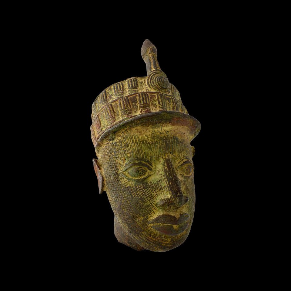 Tête d'Homme en Bronze (Royaume du Bénin) - Début du XXe siècle