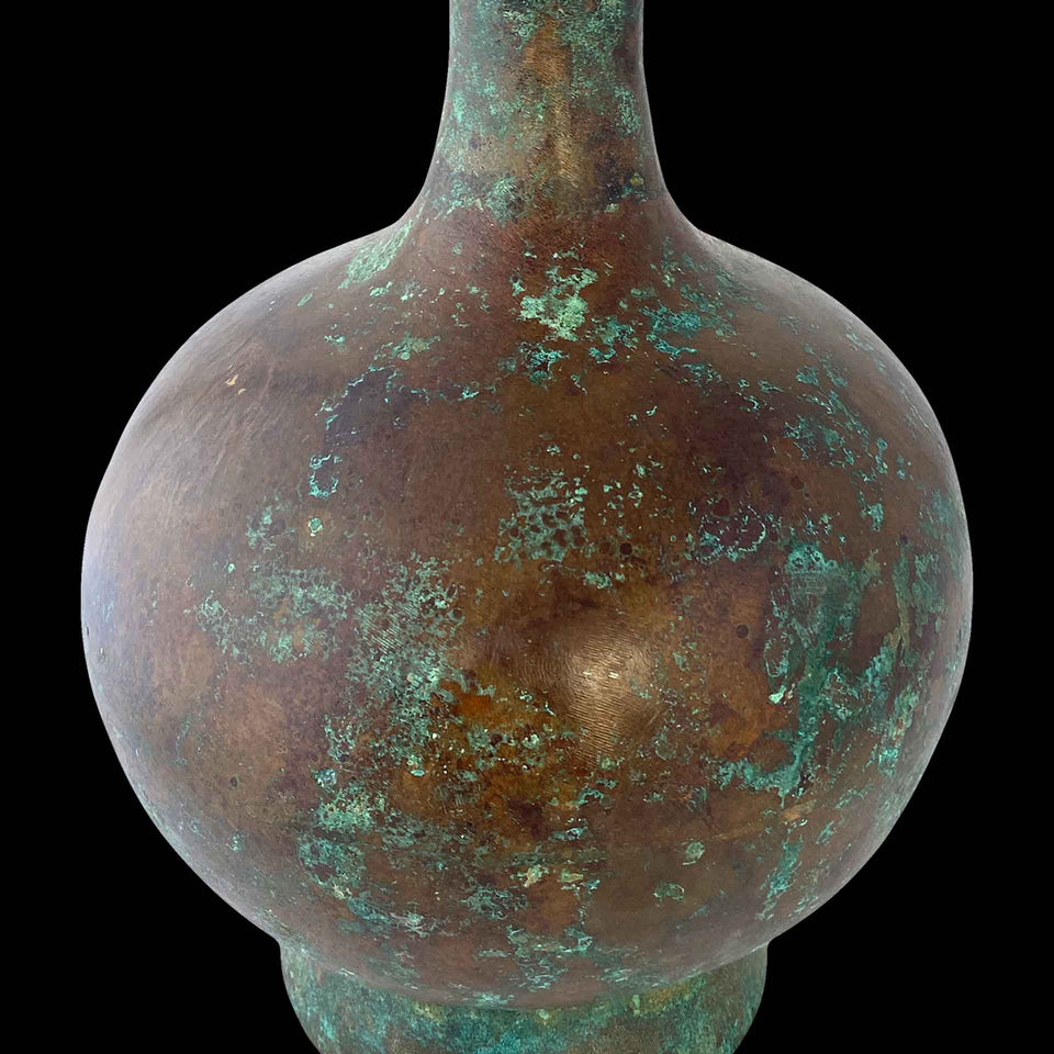 Vase "Gousse d'Ail" en Bronze (Chine) - Dynastie des Han (206 à 220)
